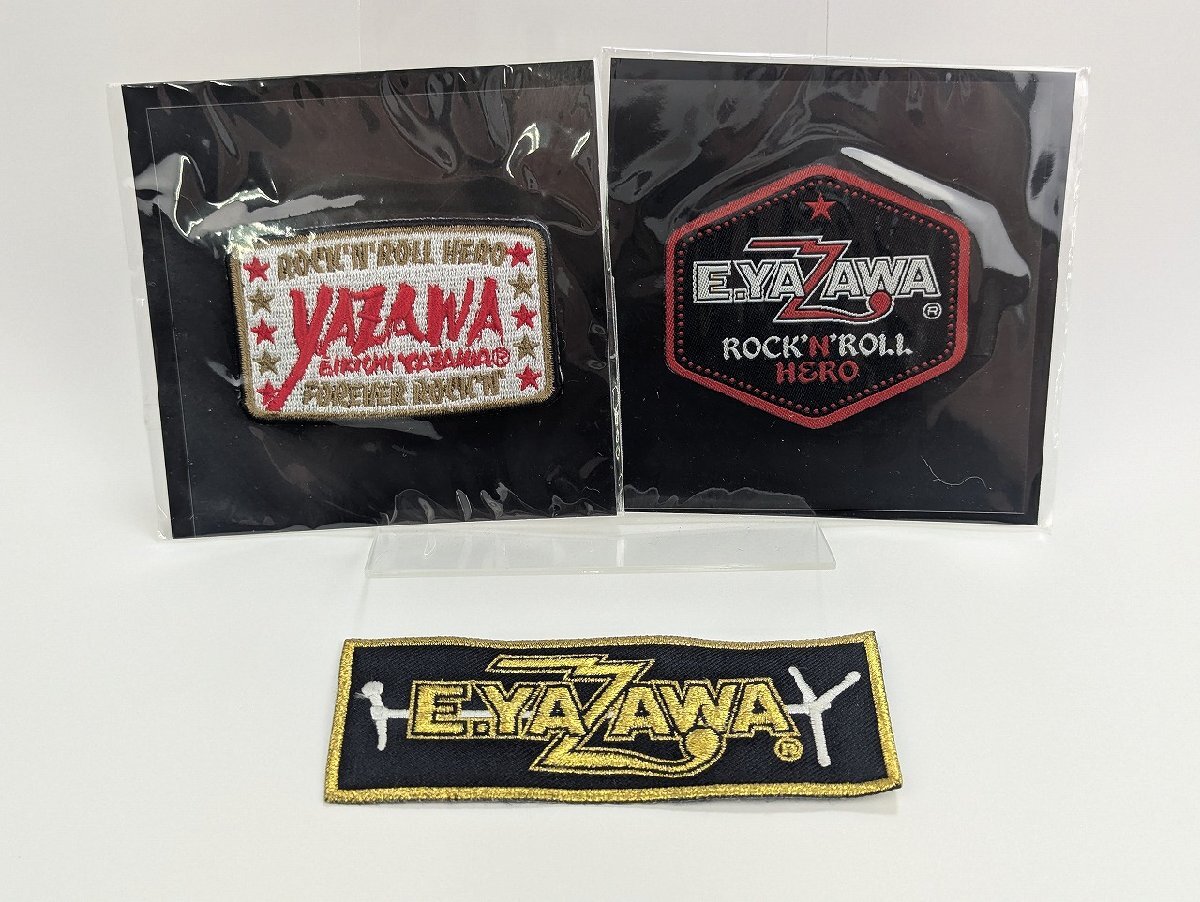 新品】矢沢永吉☆刺繍ワッペン（スリーロゴ）レッド☆新品未開封品の