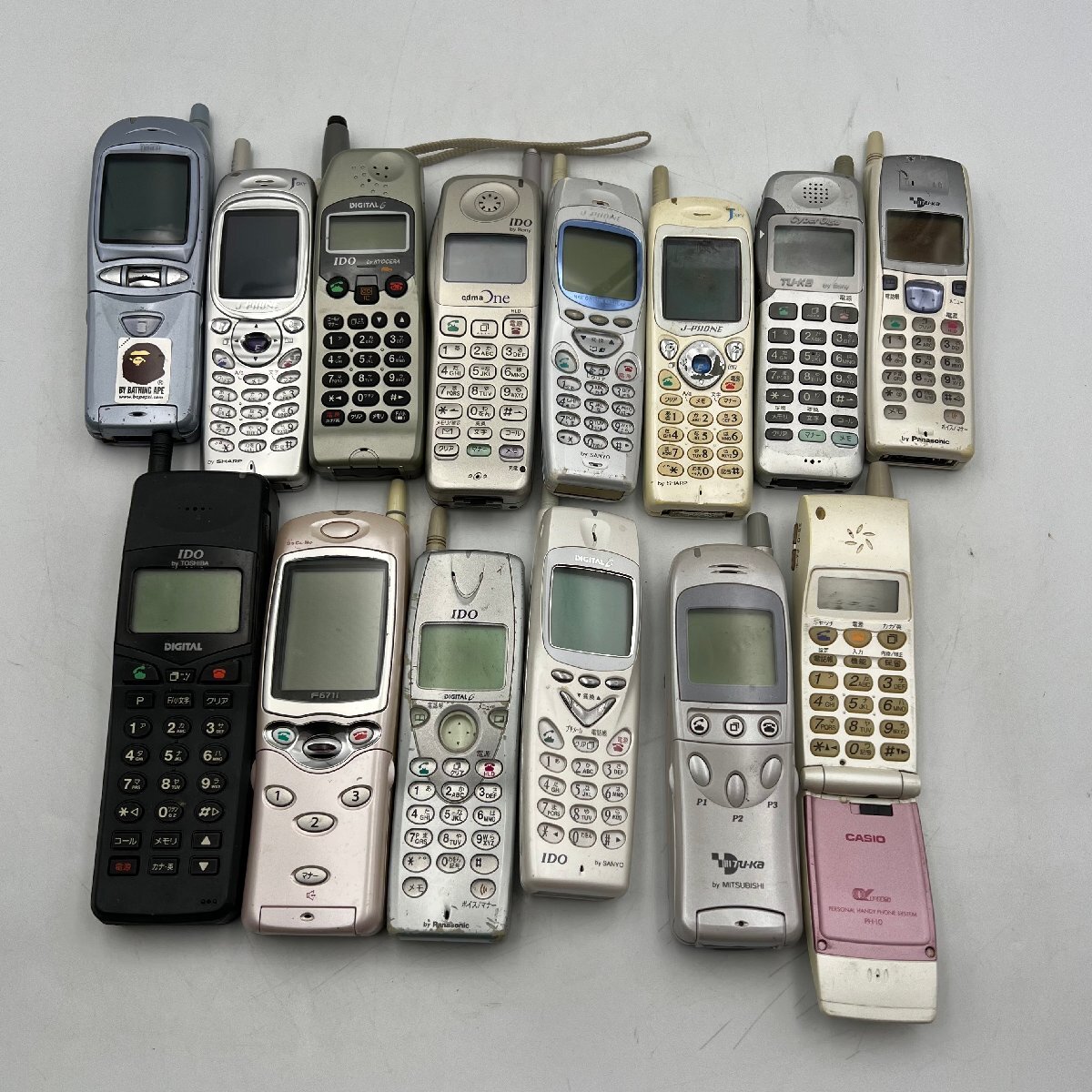 中古】◇ 廃盤 レトロ 携帯電話 モック IDO 東芝 CDMAONE C301T