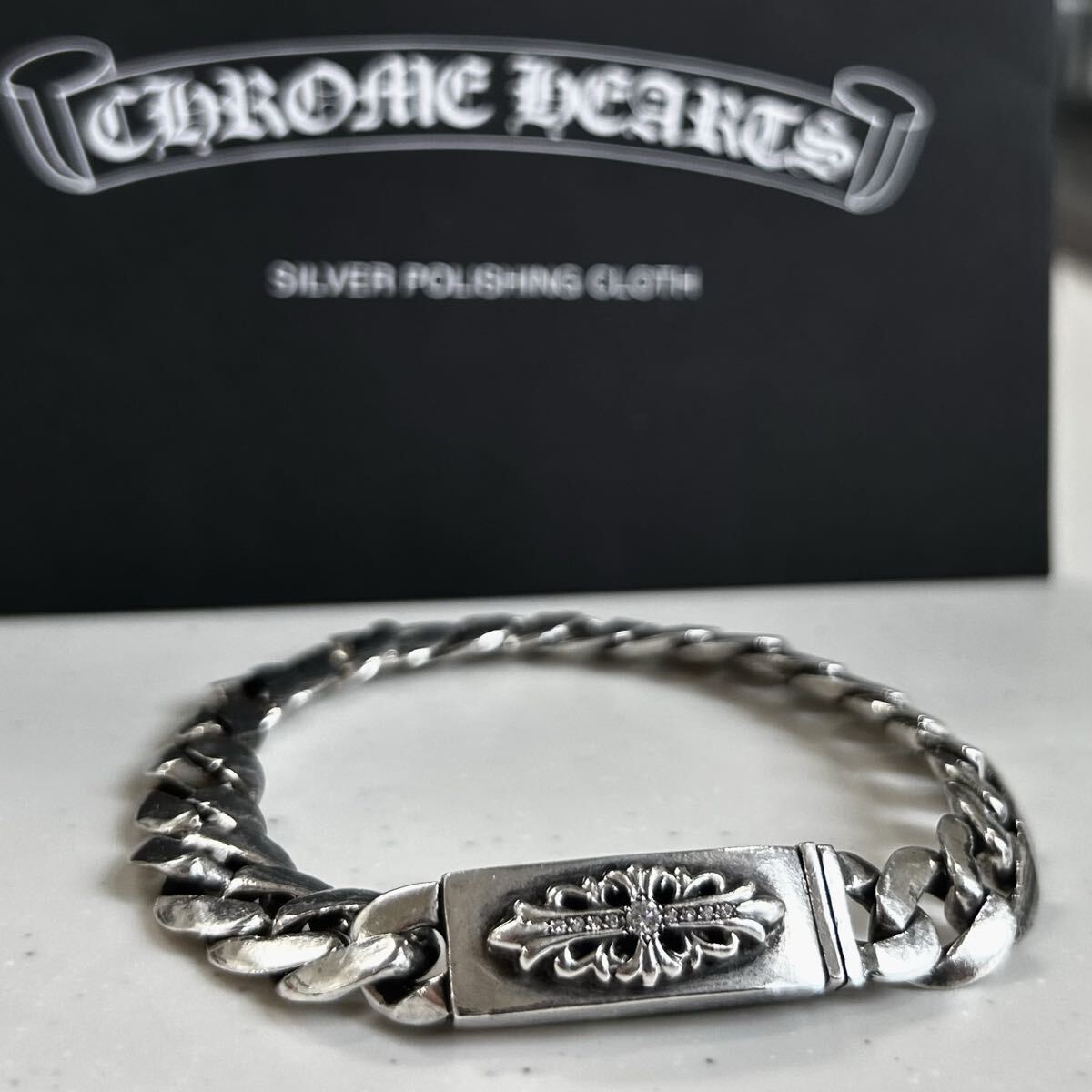 h0J166Z1 レア! CHROME HEARTS クロムハーツ 白ショッパー紙袋 手提げ