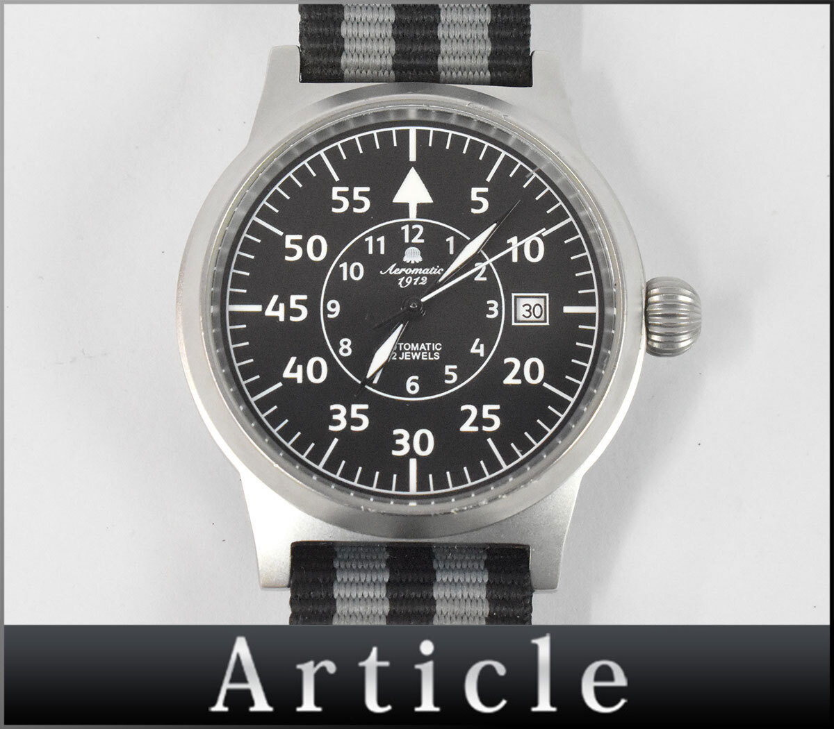 ☆1円～【超美品】】エアロマティック Aeromatic1912 自動巻