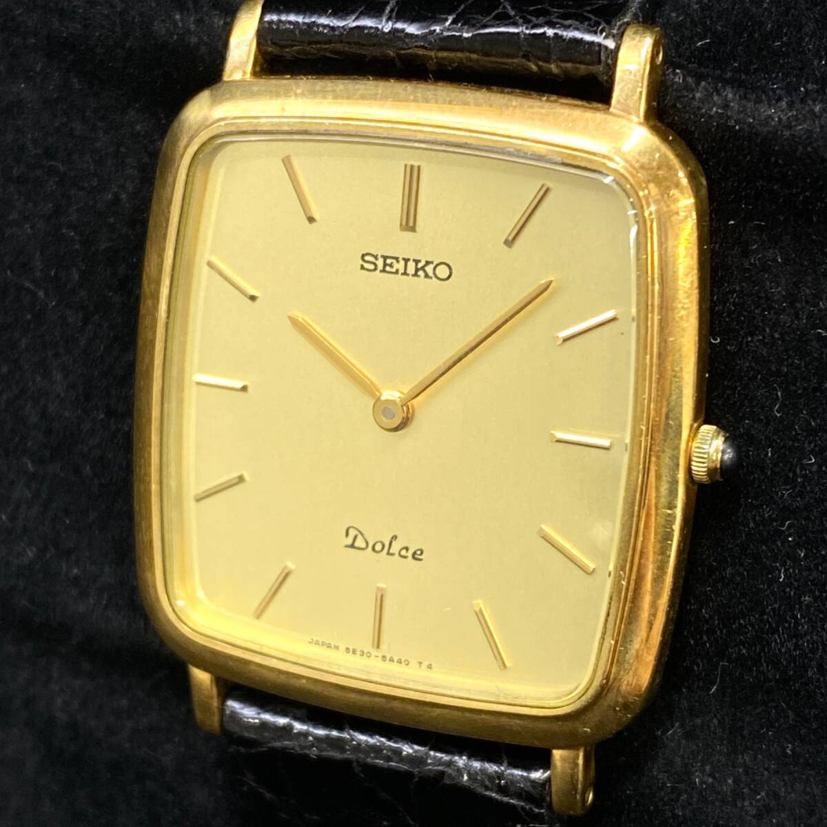SEIKO セイコー Dolce ドルチェ 4J41-0AC0 SS QZ スクエア メンズ