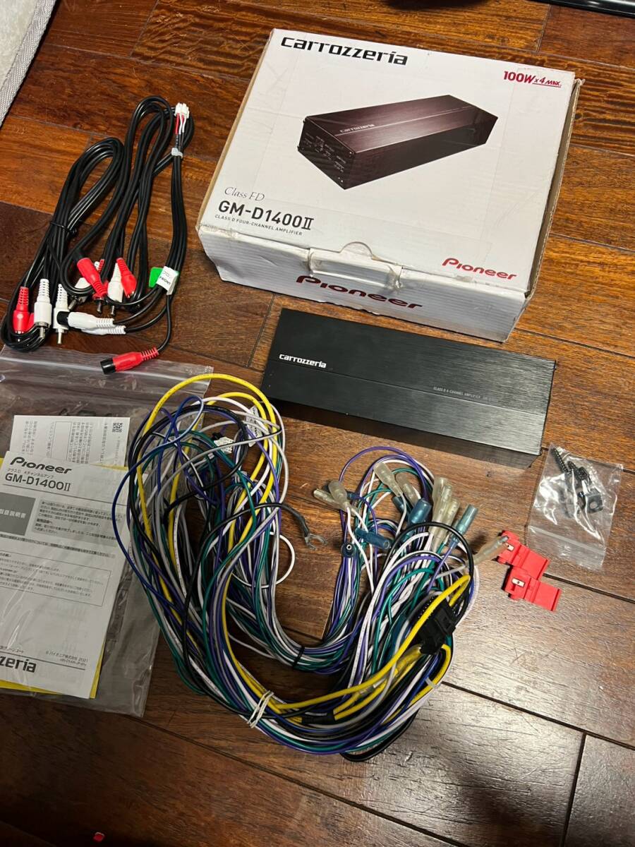 中古】カロッツェリア GM-D7100 600W×1 モノラルパワーアンプ 専用電源