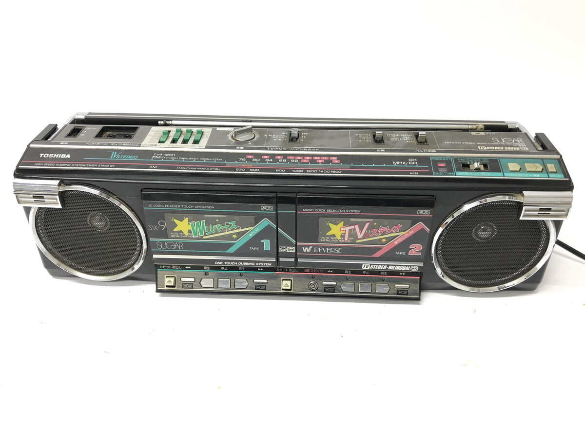 1円スタート 現状品 TOSHIBA 東芝 ラジカセ SUGAR RT-SF4 昭和レトロ