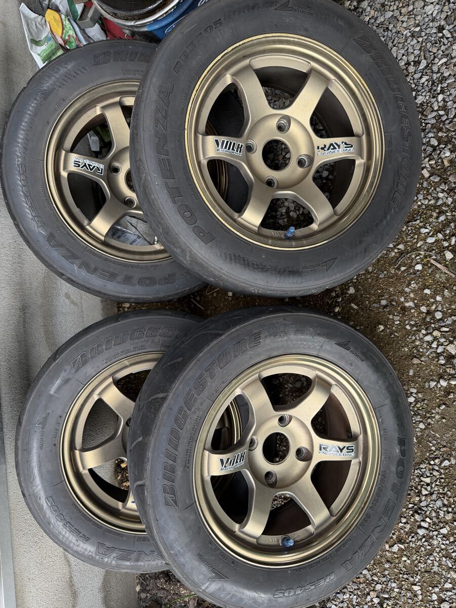 傷や汚れあり】RSワタナベ エイトスポーク Bタイプ 14インチ 6.5J +5mm