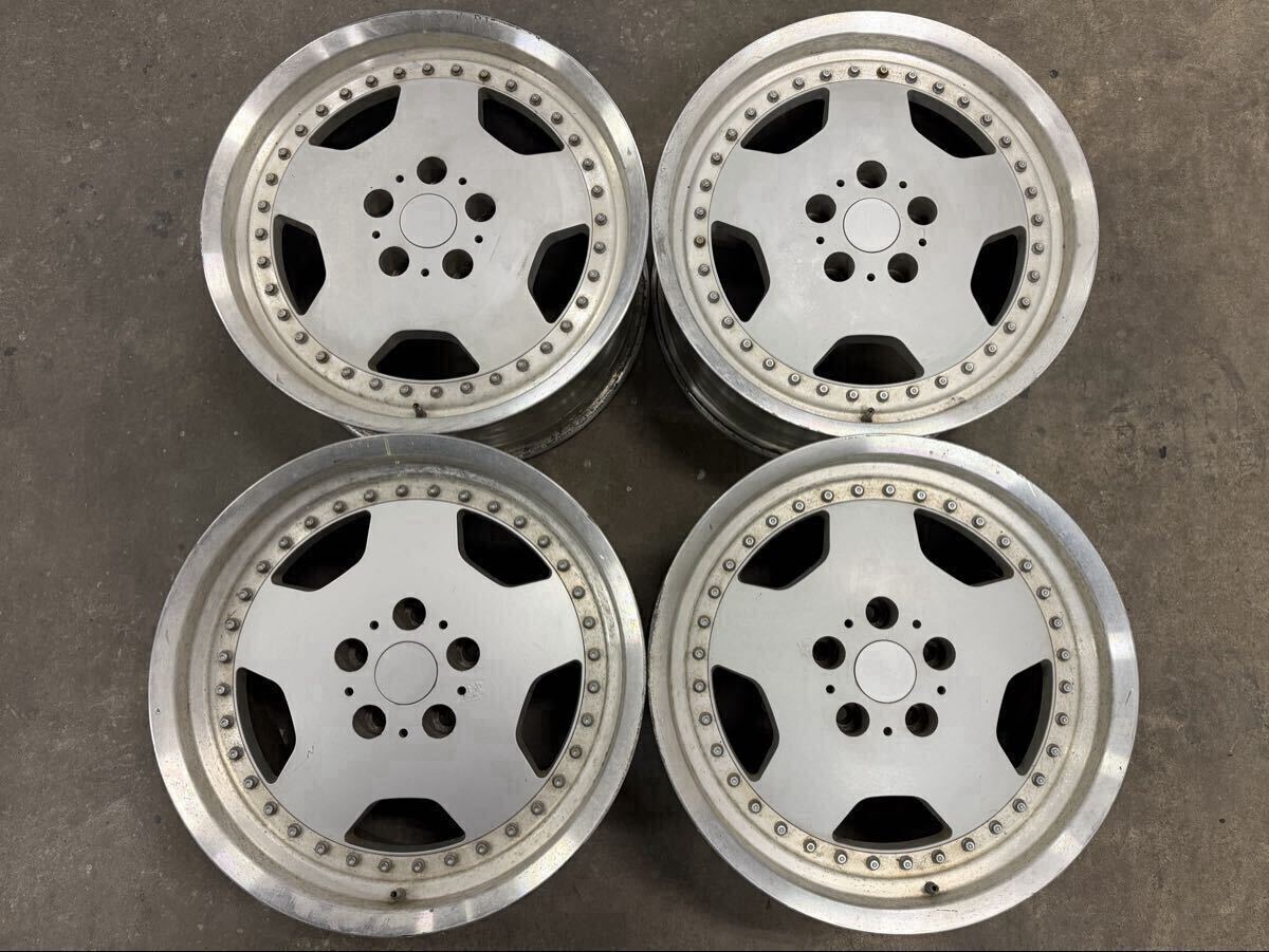 中古】希少 当時物 シュティッヒ ディッシュ 17×9J 8J ET＋35 PCD114.3