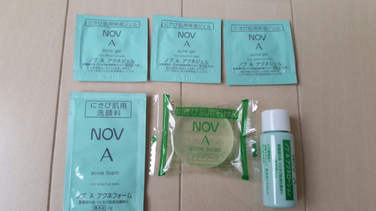 新品 Nov ノブa サンプルセット アクネソープ アクネフォーム アクネローション アクネジェル にきび肌用 低刺激性 無香料無着色 ノエビア の落札情報詳細 ヤフオク落札価格情報 オークフリー スマートフォン版