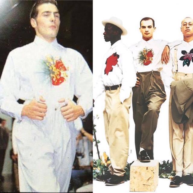 SS1987 80s YOHJI YAMAMOTO FLOWER PRINTED SHIRT 87ss ヨウジヤマモト 
