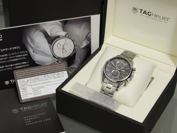 タグホイヤー 日本限定 ブラックマザーオブパール 1887 カレラ クロノ