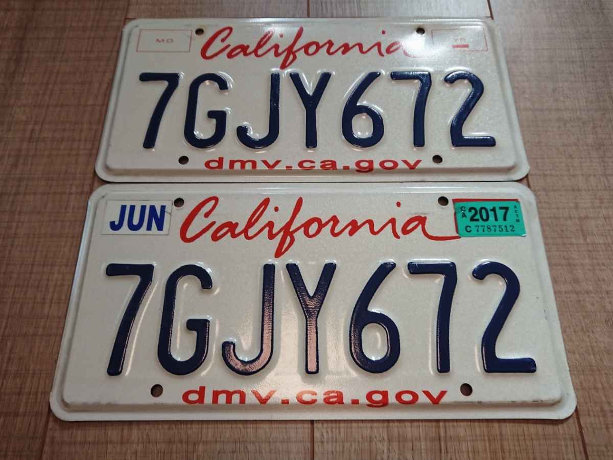 カリフォルニアナンバープレート 17 7gjy672 Usdm Stance Truckin Lowrider 北米 アメリカ ライセンス フレーム の落札情報詳細 ヤフオク落札価格情報 オークフリー スマートフォン版