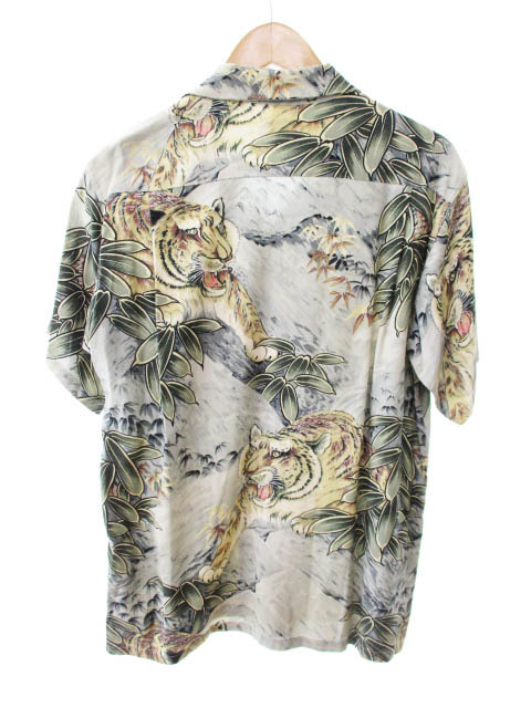 東洋 SUN SURF FIRELAND 実名復刻 アロハ 虎 M32691 サンサーフ 東洋 SUN SURF FIRELAND TIGER M32691 M品番 笹 虎