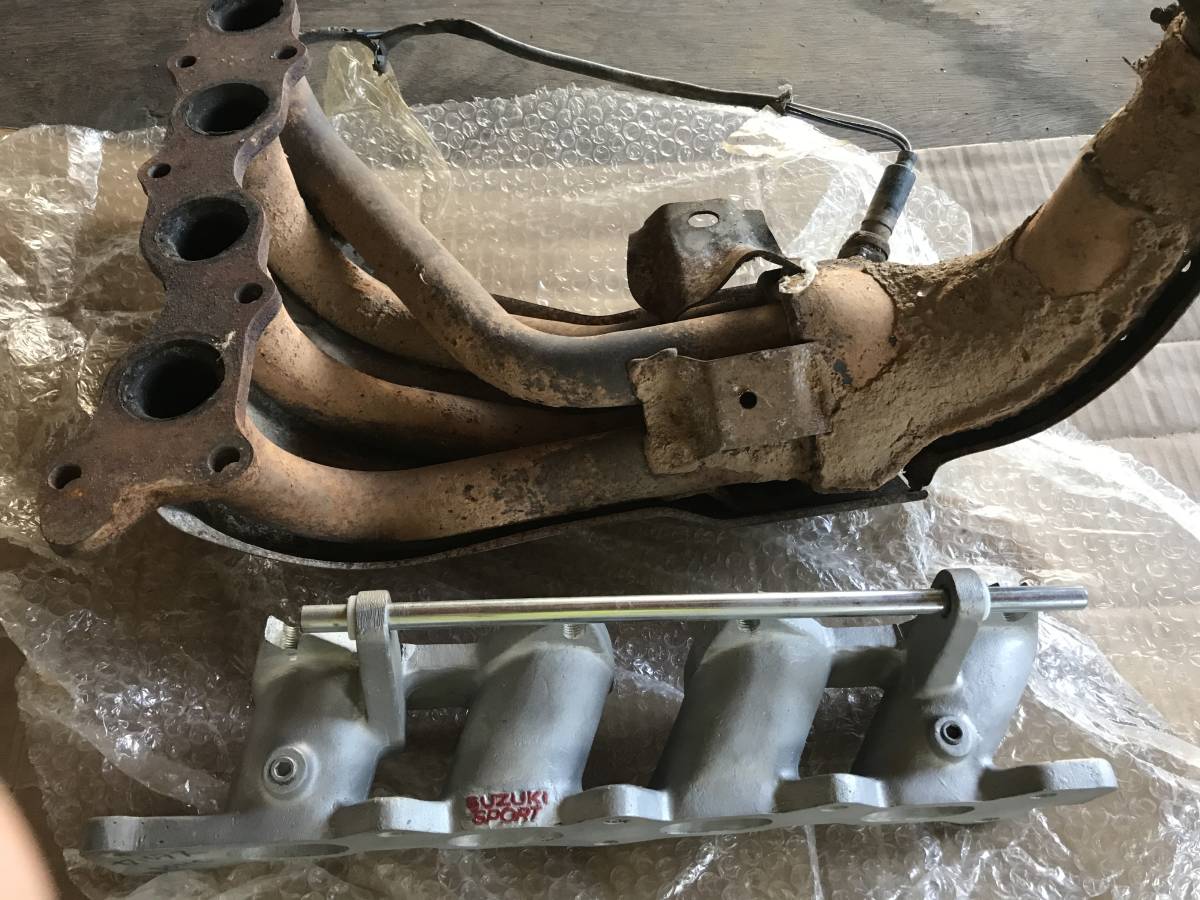 新品 即決 超希少 旧車 スズキカルタスgt I G13b スズキスポーツ製ソレックス用マニホールド 未使用 とタコ足 ジムニー改造に の落札情報詳細 ヤフオク落札価格情報 オークフリー スマートフォン版