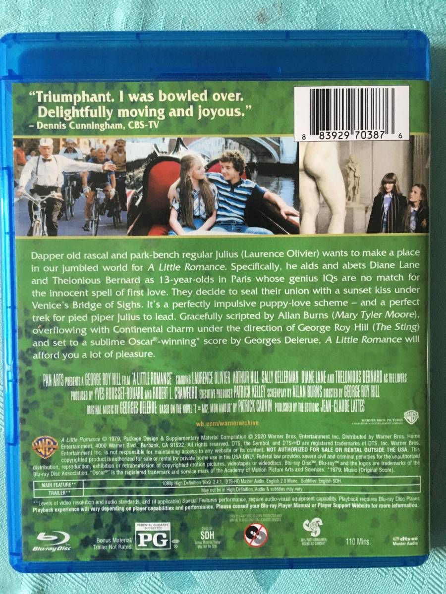 映画 リトル ロマンス 輸入盤北米ブルーレイ A Little Romance の落札情報詳細 ヤフオク落札価格情報 オークフリー スマートフォン版