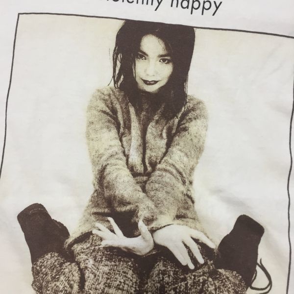 レア90s ビョーク BJORK Violently Happy Tシャツ ロンT