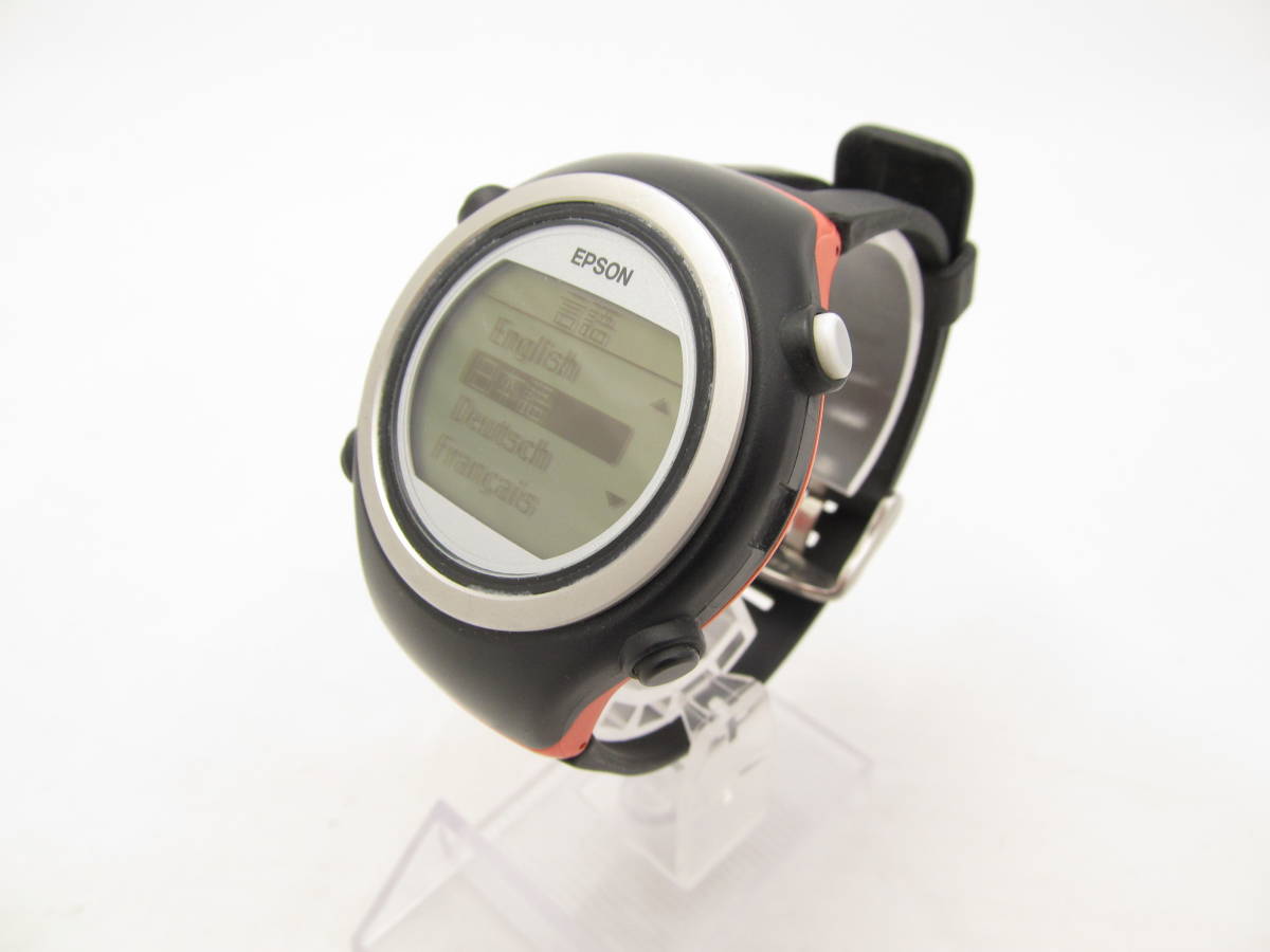K3a壱 稼働品 セイコーエプソン Epson Gpsランニングウオッチ 腕時計 Sf 510t ブラック 本体 Usbコード の落札情報詳細 ヤフオク落札価格情報 オークフリー スマートフォン版