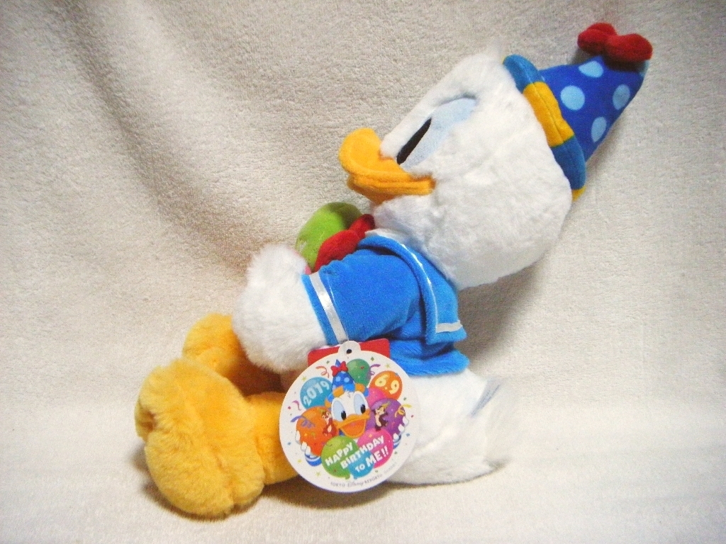 ディズニーリゾート ドナルド ダック 19ハッピーバースデートゥミーフラッフィープラッシーぬいぐるみ レアです の落札情報詳細 ヤフオク落札価格情報 オークフリー スマートフォン版