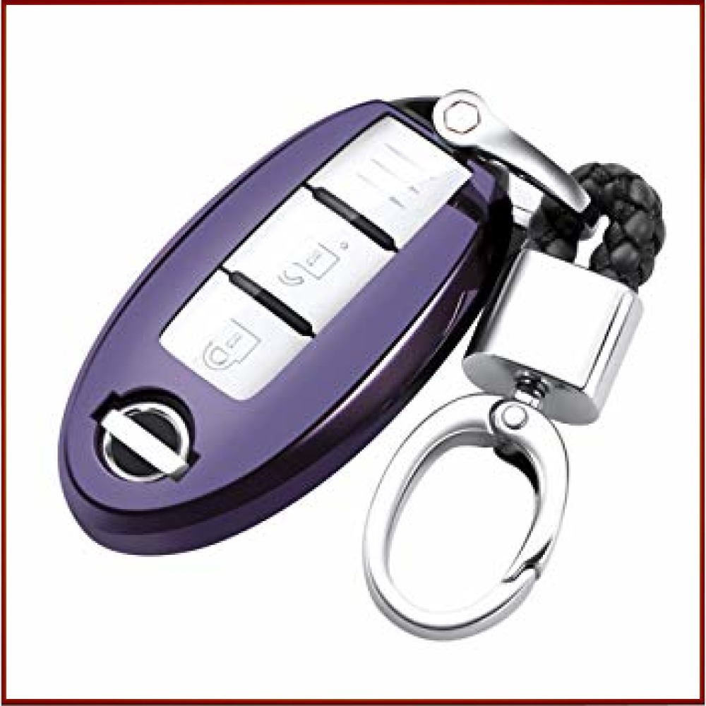 新品 紫黑 日産 スマートキーケース 車用 キーカバー 高級 Tpu 軽量 シリコン キーホルダー 汚れ 落下 傷防止 カーリモコン の落札情報詳細 ヤフオク落札価格情報 オークフリー スマートフォン版