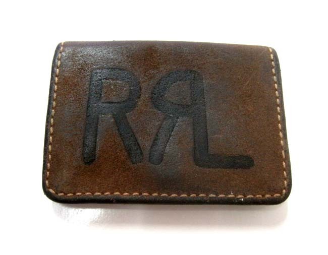 RRL RALPHLAUREN ラルフローレン コンチョボタン レザーウォレット USA製/RRL/ダブルアールエル/DOUBLE RL/RALPH LAURENラルフローレン