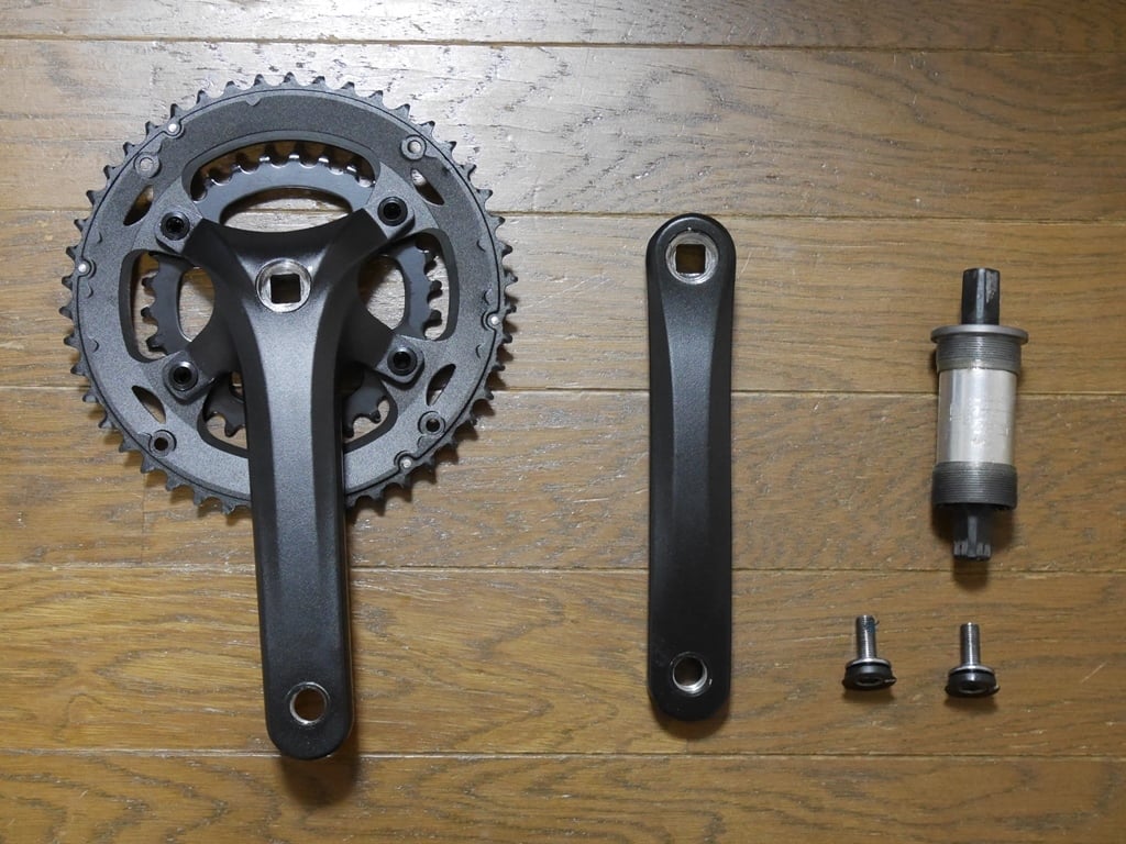 RROWHEEL RPL-521CP-TT クランク&BB 自転車クランク RROWHEEL