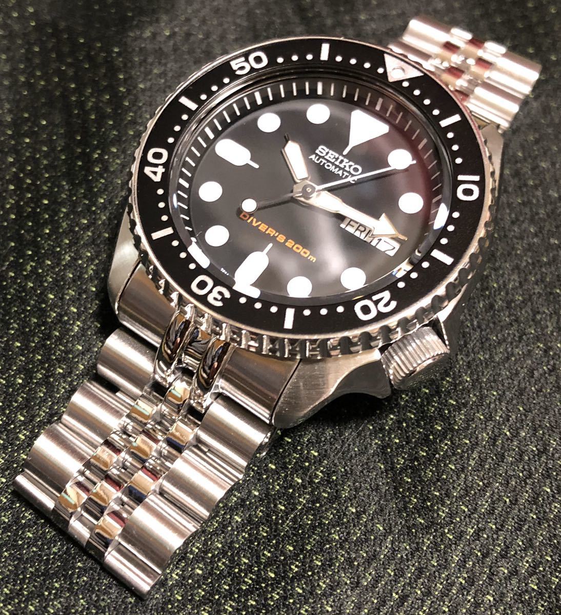 SEIKO 腕時計 SKX007K2 ブラックボーイ タイコノートジュビリーブレス