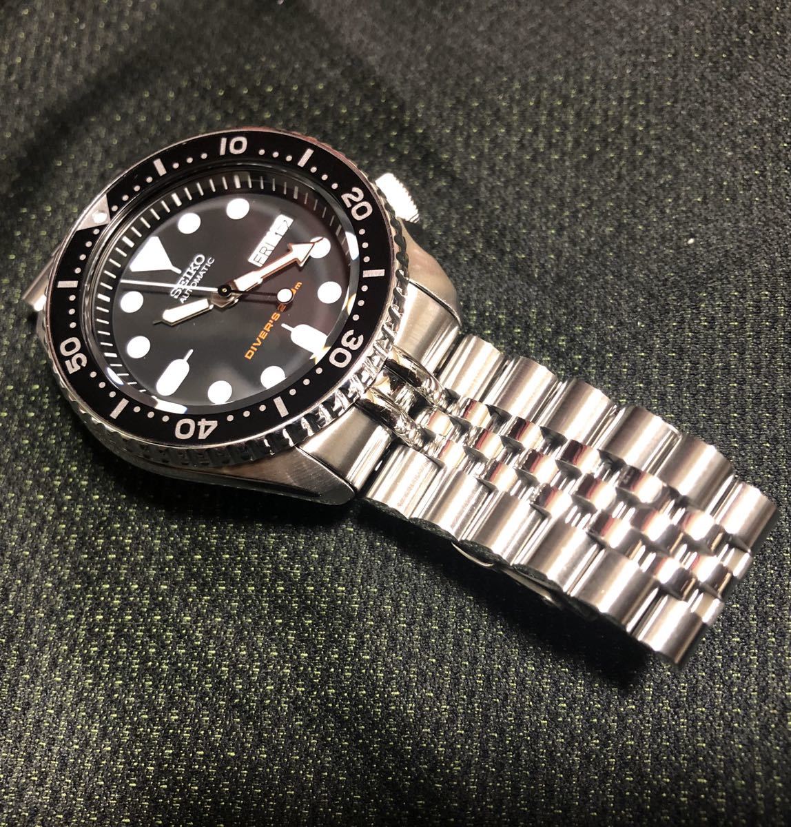 SEIKO 腕時計 SKX007K2 ブラックボーイ タイコノートジュビリーブレス
