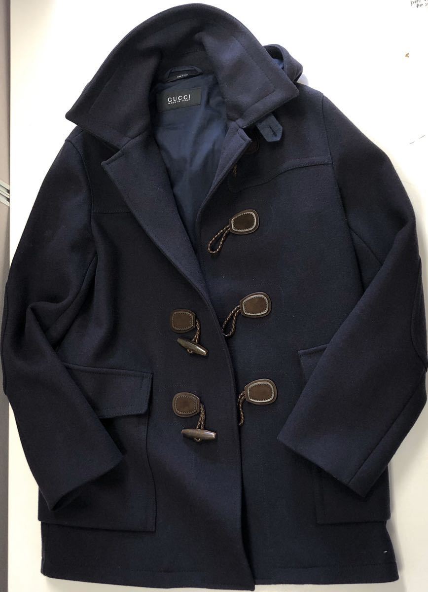 Gucci グッチ ダッフルコート Z2957 サイズ46 ダークネイビー アウター コート 冬用アウター 男性用 メンズ用 Kh01 G の落札情報詳細 ヤフオク落札価格情報 オークフリー スマートフォン版