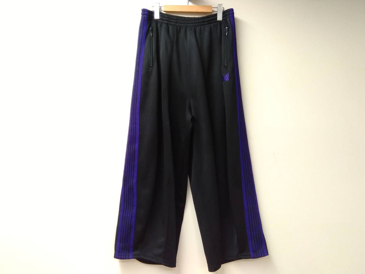 M ダークパープルヒザデルneedles トラックパンツ