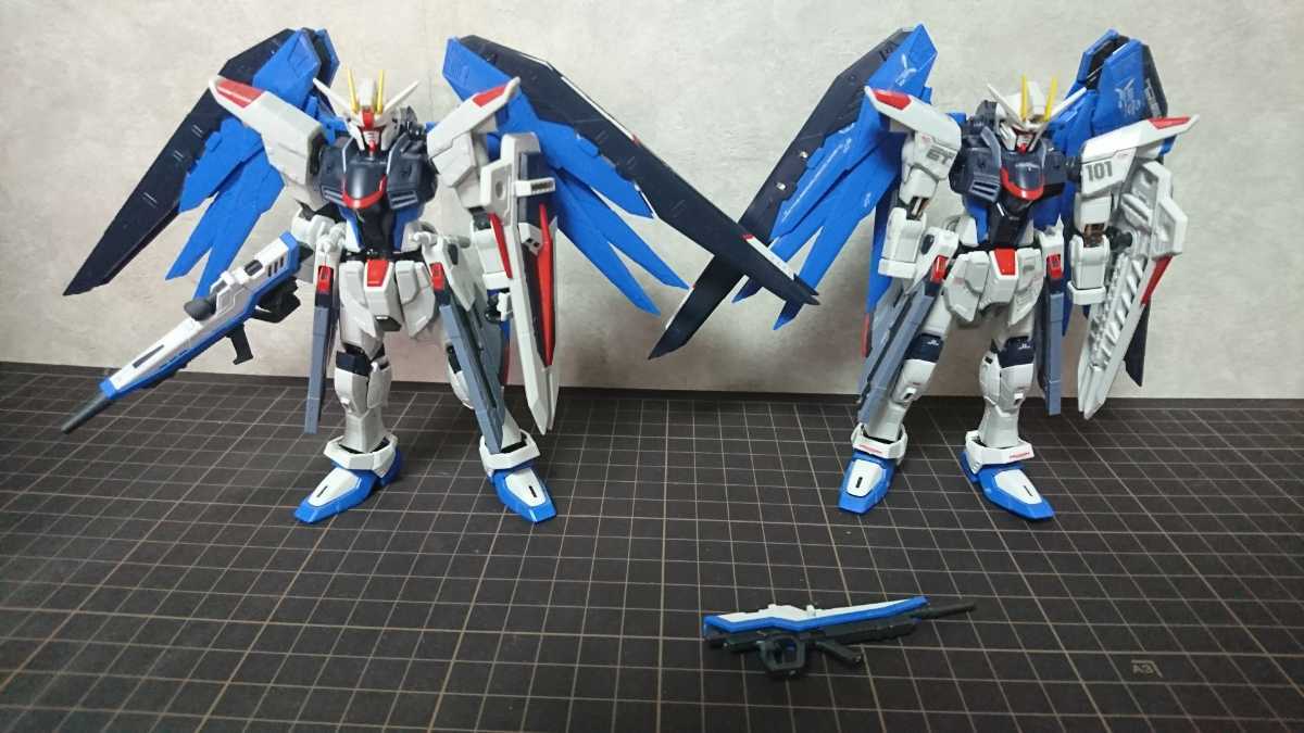 素組み ジャンク 1 144 Rg フリーダムガンダム2体 の落札情報詳細 ヤフオク落札価格情報 オークフリー スマートフォン版