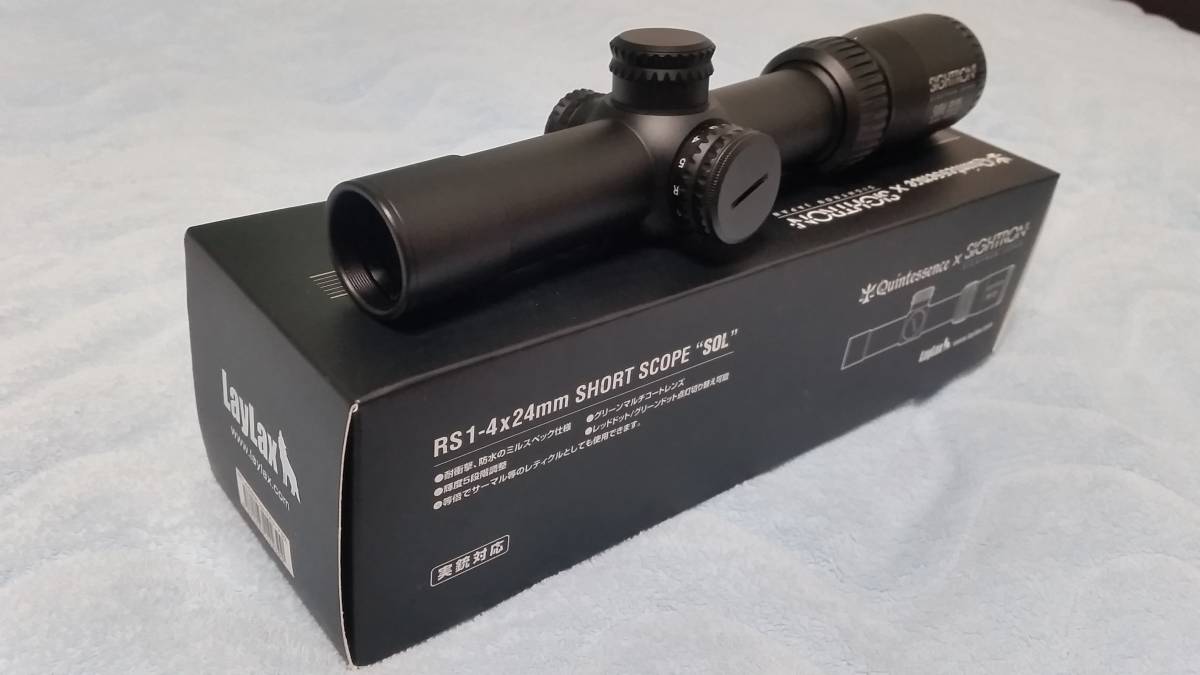 SIGHTRON RS1-4x24mm ショートスコープSOL2 RS1-4×24mm SOL2[Quintes sence]