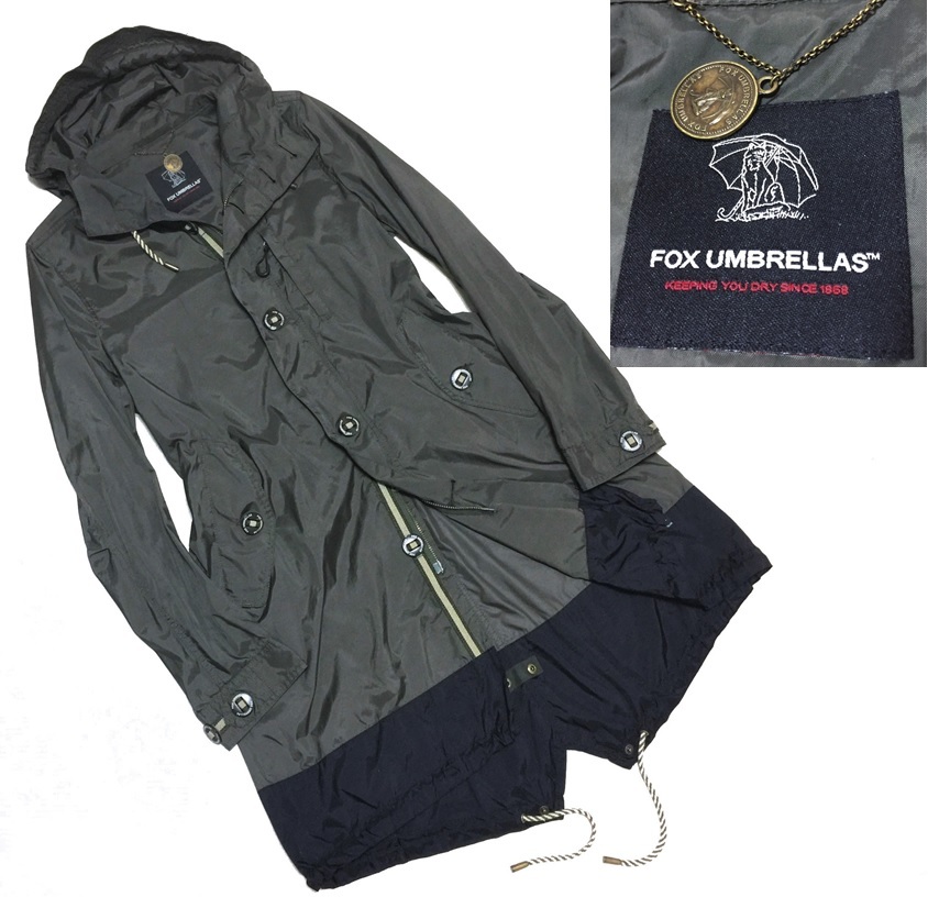 春物 Fox Umbrellas フォックスアンブレラ 軽量 ナイロン地 スプリング モッズコート レディース M オリーブ の落札情報詳細 ヤフオク落札価格情報 オークフリー スマートフォン版