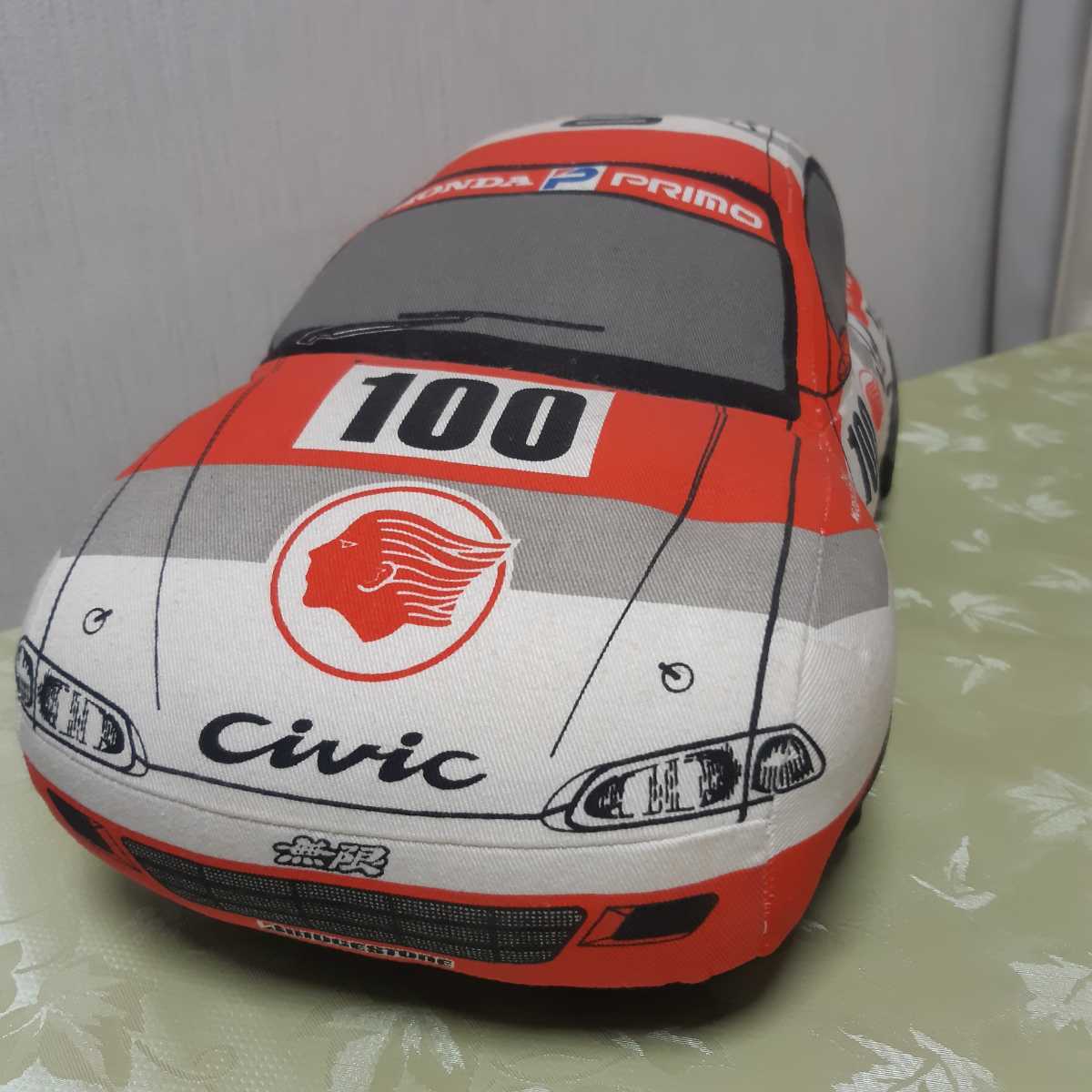 希少品 出光シビック＆JACCSシビック クッション 出光MOTION無限シビック クッション 中子/岡田組 HONDA CIVIC EG6