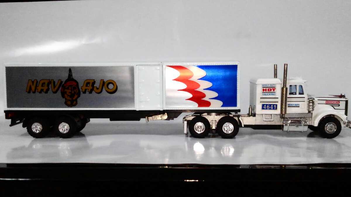 シンセイミニパワー KENWORTH コンボイトレーラー 1/64スケール