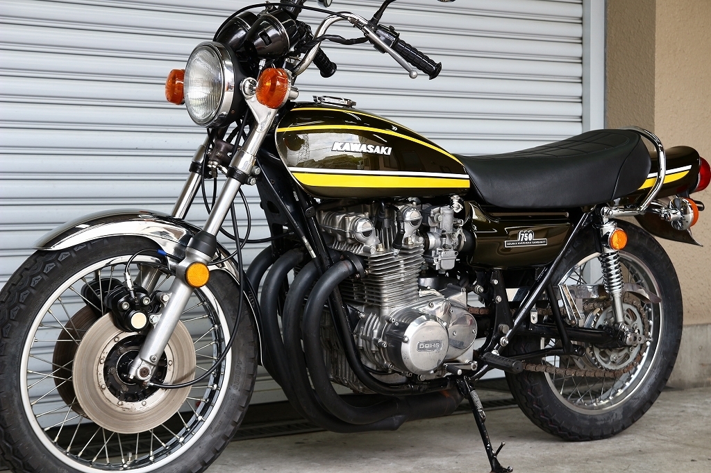 Z750Four/イエロータイガー/レストア車/外装新品塗装/Z2仕様/昭和51年
