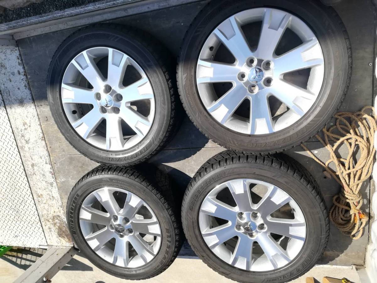 三菱デリカd5 純正ジェームスホイール スタットレスタイヤ 18 7 0j 5穴 スタットレスタイヤ 225 55r18 の落札情報詳細 ヤフオク落札 価格情報 オークフリー スマートフォン版