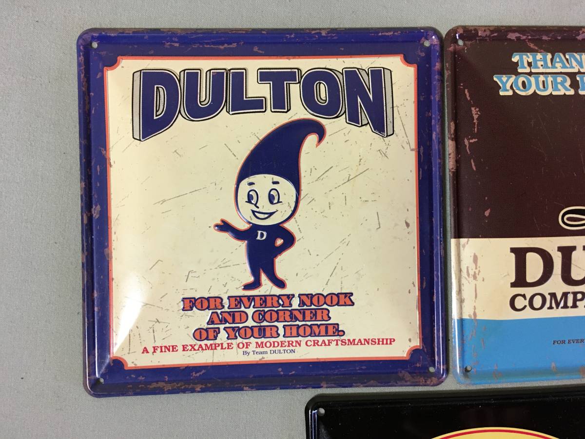 コレクター放出441☆小さなサインプレート ブリキ製 DULTON/ダルトン 3