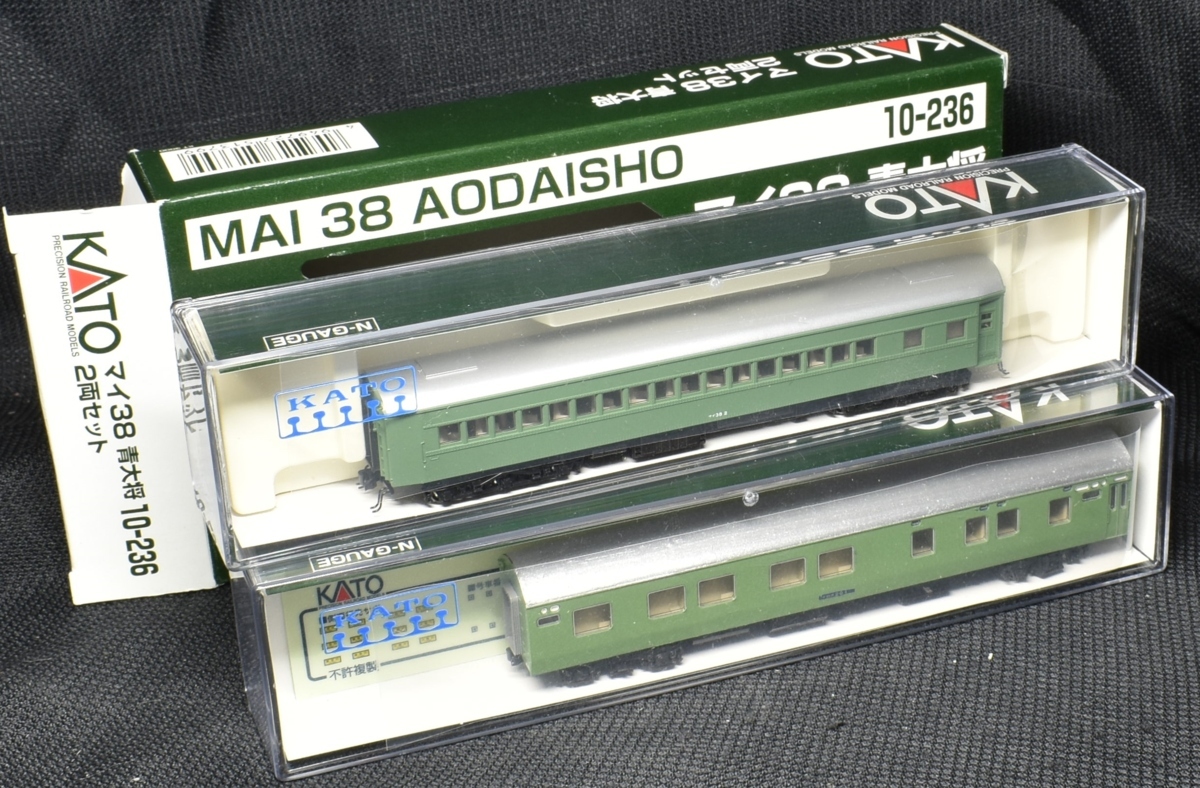 新品未使用KATO マイ38青大将 2両セット 10-236 鉄道模型 客車 再生産】(N) 10-236 マイ38 青大将 2両セット | カトー | カトー