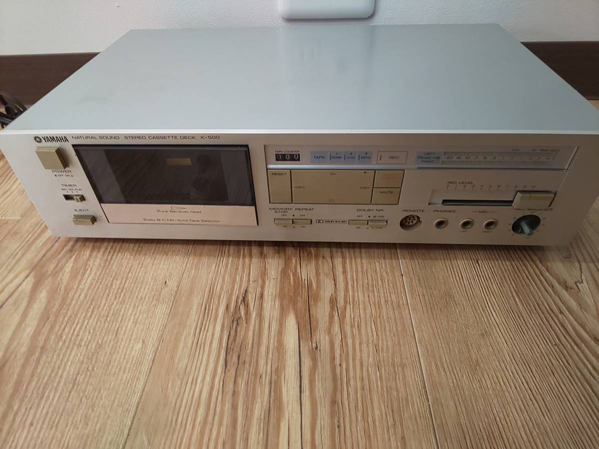 3740 YAMAHA NATURAL SOUND STEREO CASSETTE DECK K500 ヤマハ カセットデッキの落札情報詳細