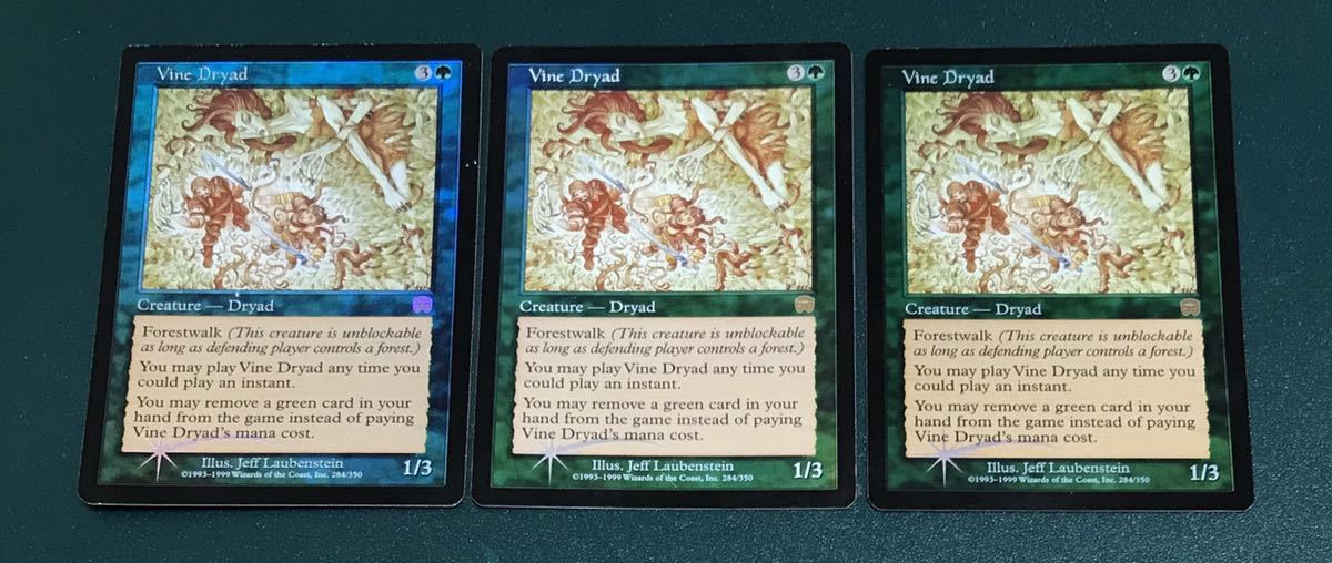 ぶどうのドライアド/Vine Dryad 英語 Foil 3枚セットの落札情報詳細