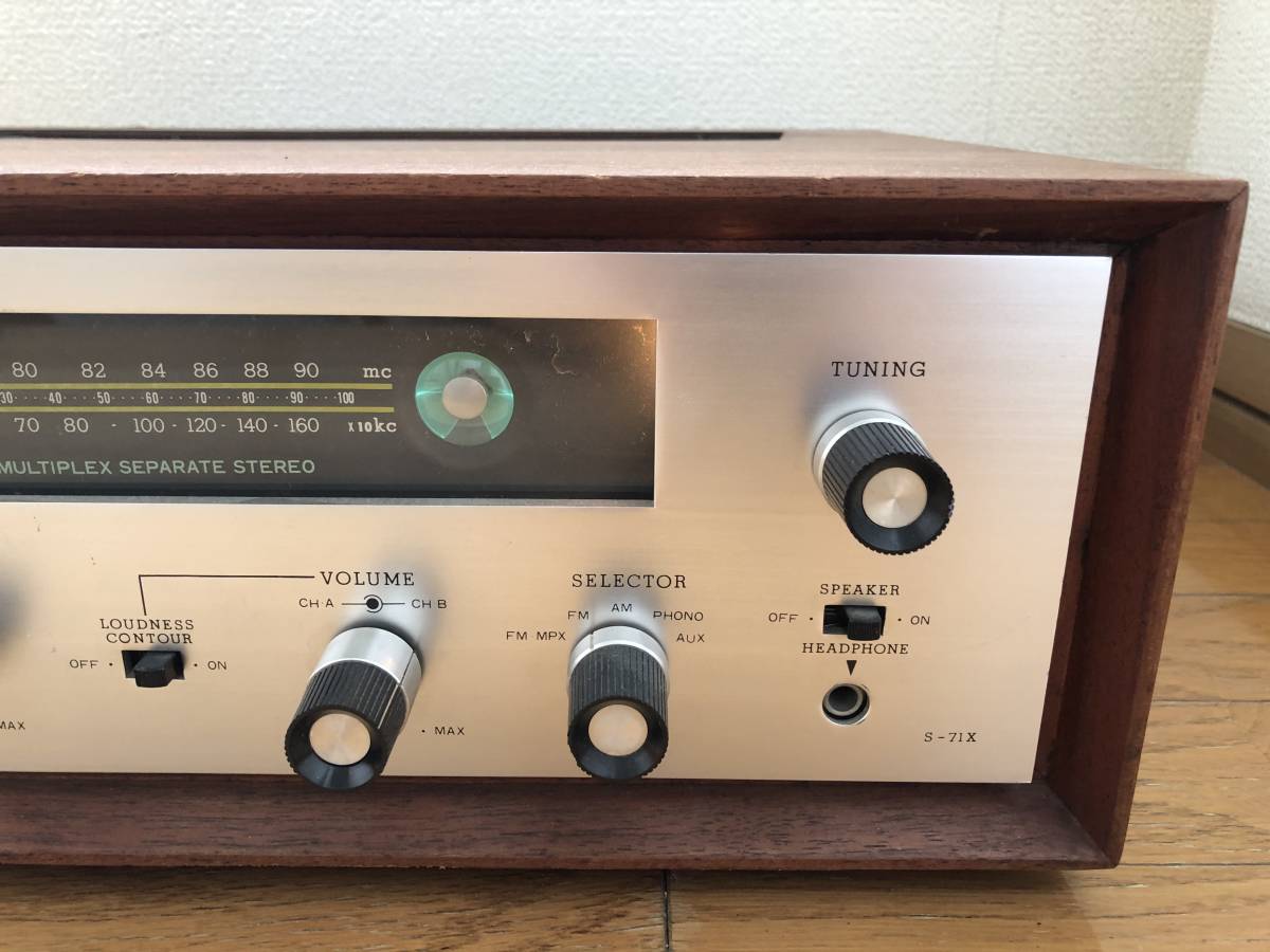 通電のみ確認 パイオニア S-71x 真空管レシーバーアンプ ジャンク