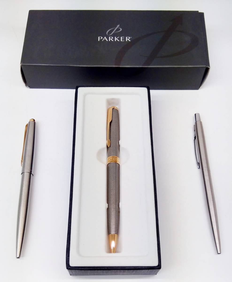 Parker パーカー ボールペン 3本セット 筆記確認済み ゲルインク 替芯あり ゴールド シルバー 筆記用具 小物 文房具 の落札情報詳細 ヤフオク落札価格情報 オークフリー スマートフォン版