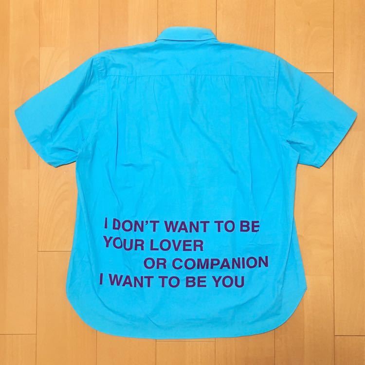 初期 2002SS JUNYA WATANABE MAN メッセージ シャツ AD2001 Poem Shirt