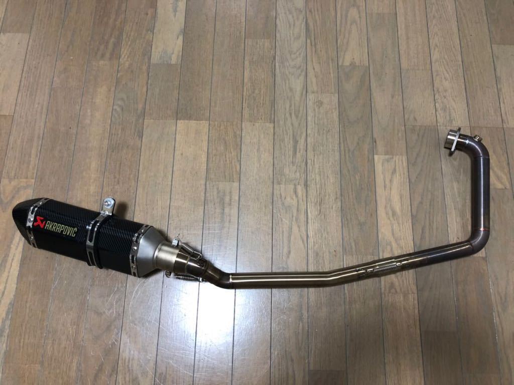 スズキ　GSX-R125 フルエキマフラー　アクラ風 中古美品】アクラポビッチ風 SUZUKI GSX-R125/150 GSX-S125/150 フル