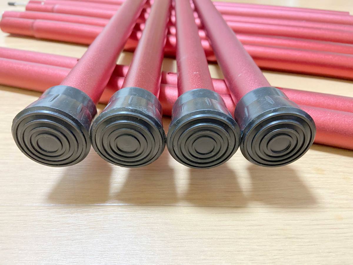 中古 村の鍛冶屋 伸縮アルミタープポール レッド 太さ28mm 長さ185 195 5 215cm 4組セット レクタタープのサブポールにも最適 の落札情報詳細 ヤフオク落札価格情報 オークフリー スマートフォン版