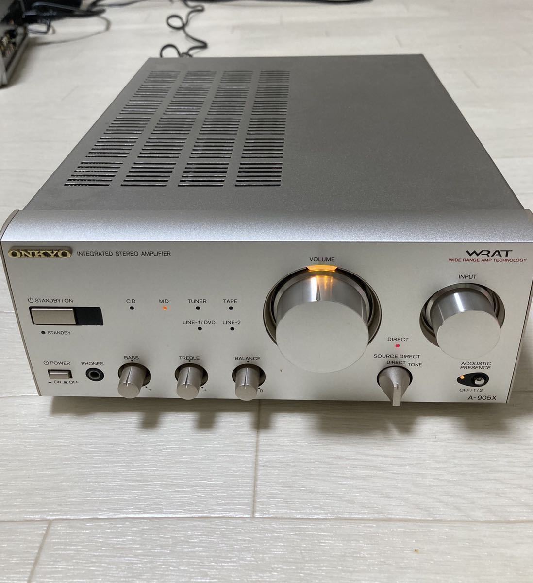 ONKYO☆良品 メンテ済 動作良好☆高音質 プリメインアンプ☆簡易リモコン&