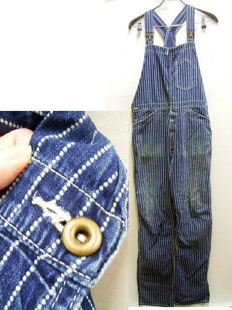 即決[W34]SUGAR CANE SC40760 760 WABASH STRIPE OVERALLS  