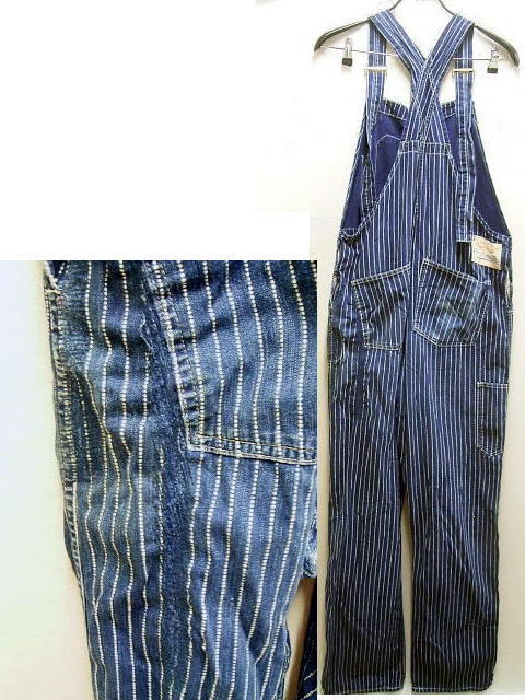 即決[W34]SUGAR CANE SC40760 760 WABASH STRIPE OVERALLS