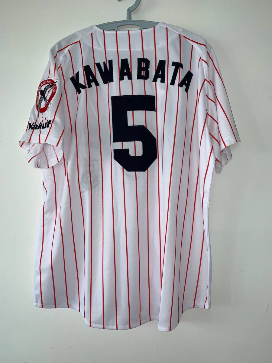 東京ヤクルトスワローズ - ヤクルトスワローズ　復刻ユニホーム　「1999-2005」　ホーム　川端　5 東京ヤクルトスワローズ 川端 慎吾 背番号 5 1999 - 2005 ホーム復刻