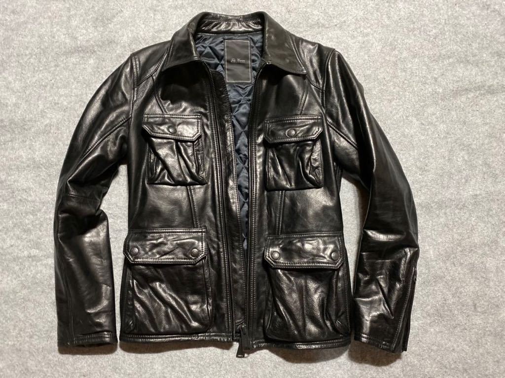 TETE HOMME テットオム ウイングカラー レザー シングル TETE HOMME テットオム ウイングカラー レザー シングル
