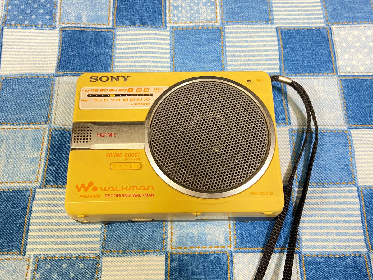 SONY ウォークマン WALKMAN WM-GX202 カセット rare Sony Walkman WM-GX202 demo (micro boombox with nice
