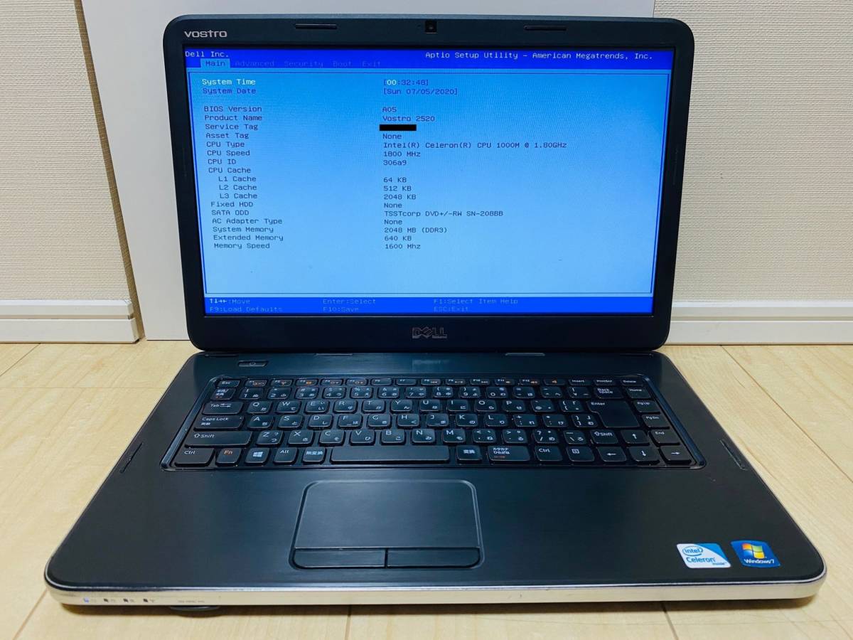 即決購入限定 新品未開封ssd240gb付 ウェブカメラ Bios起動チェック済 外観美 Dell Vostro 2520 P18f Cel1000m Hdd無 Dvd Rw Wifi の落札情報詳細 ヤフオク落札価格情報 オークフリー スマートフォン版