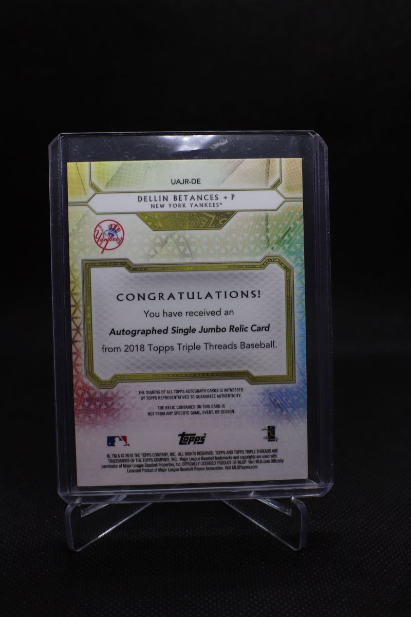 新品 Dellin Betances Mlb Baseball Yankees デリン ベタンセス 投手 18 Topps カード 直筆サインカード Auto 99シリアル おまけつき の落札情報詳細 ヤフオク落札価格情報 オークフリー スマートフォン版